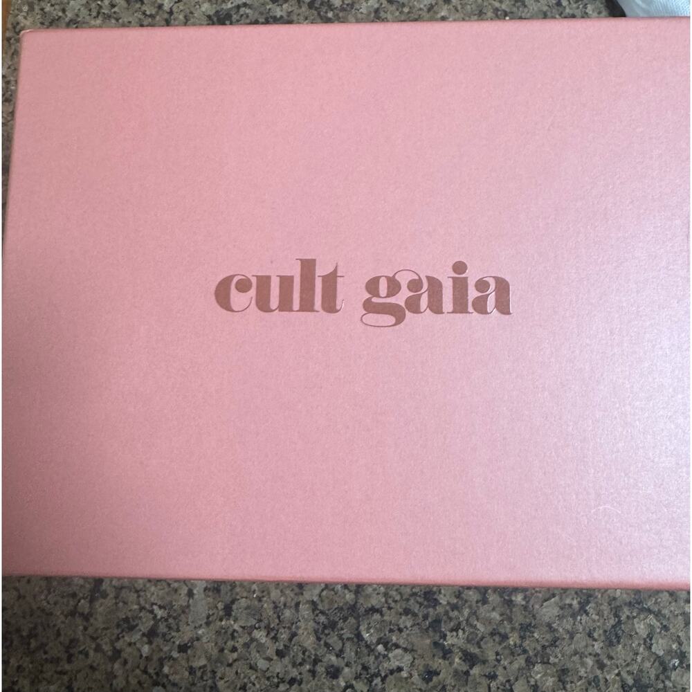 Cult Gaia Reina Clutch Handbag - NWT Brushed Brass - Picture 9 of 15